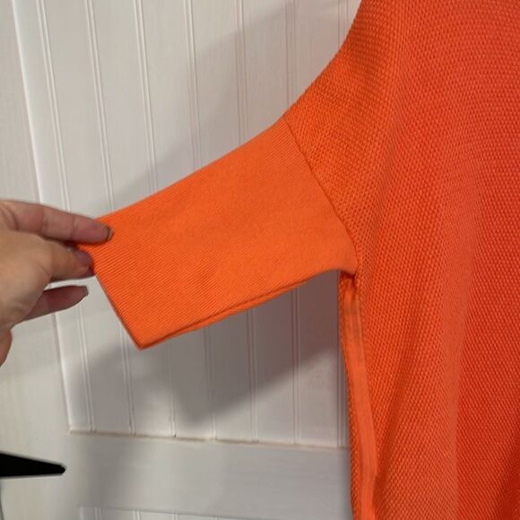 Banana Republic orange super cute knit sweater with 3/4 sleeves size S - Picture 4 of 8